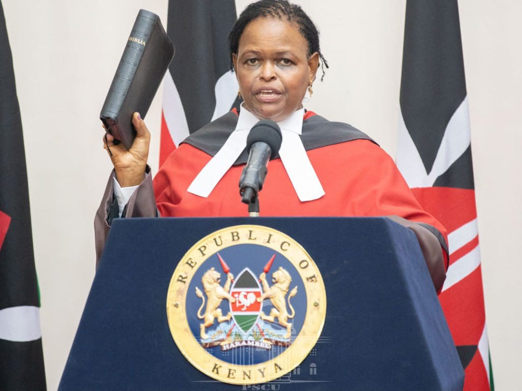Chief Justice Martha Koome was elected to office in May 2021.
