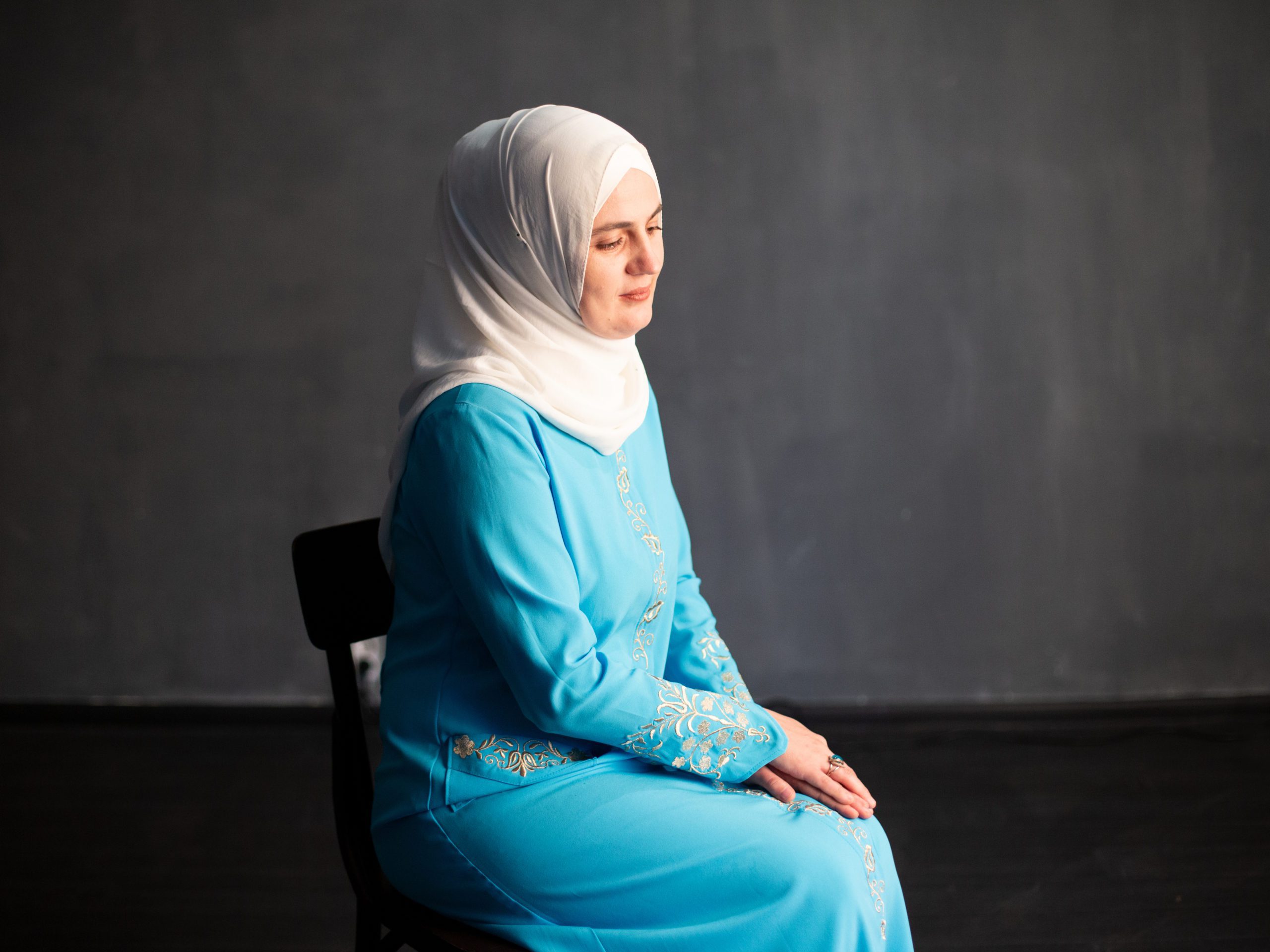 Since her husband's arrest, Mumine Saliyevat has worked to help the children left behind by similar detentions