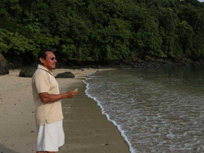 Narciso Bastidas Gonzalez on the Pacific island of Coiba