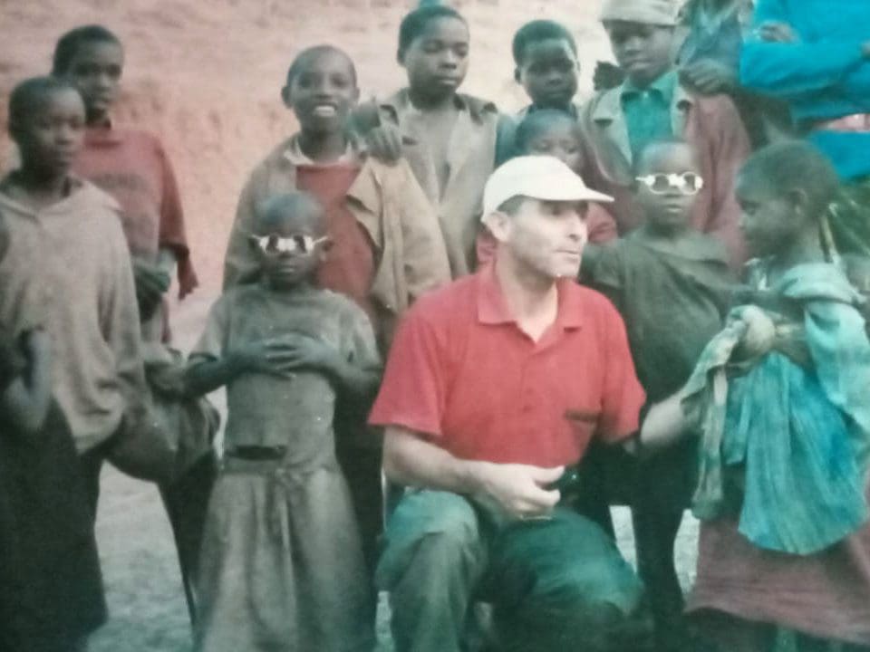 Ángel Salgado in Rwanda in 1994