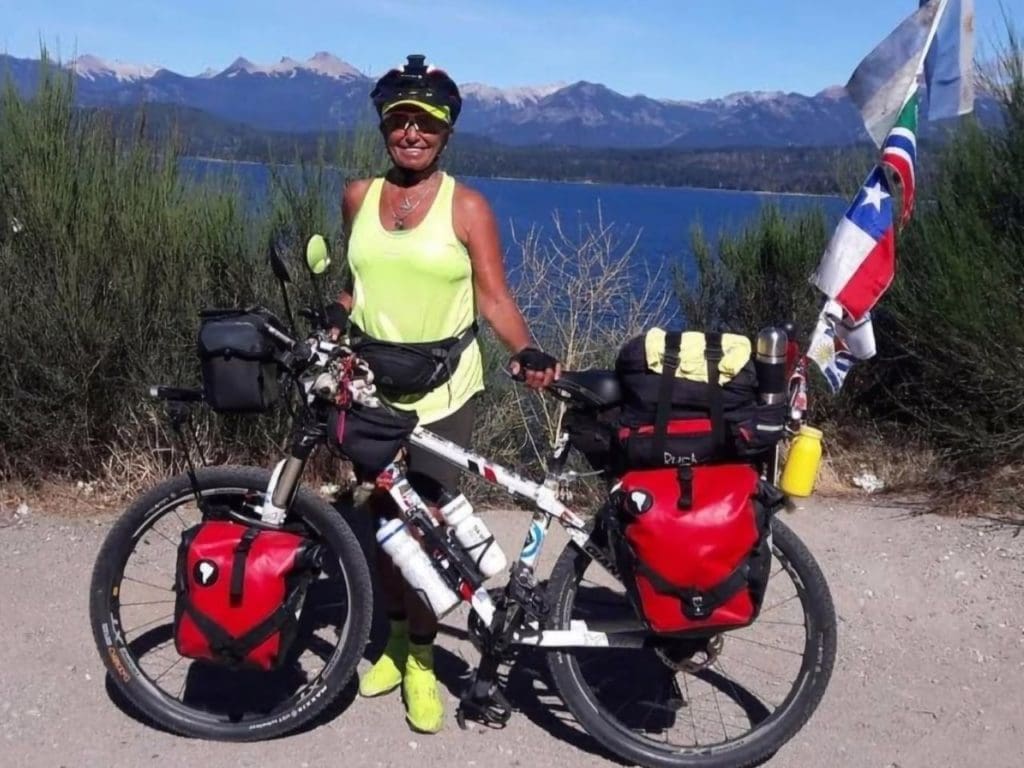 After being widowed, Susana Seifert began traveling the world on her bicycle.