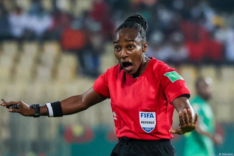 She became one of the first three women in the world to ever officiate a men's World Cup, and the only African woman
