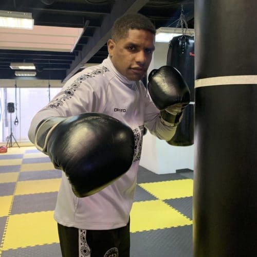 Ecuadorian boxer Diego Quiñónez