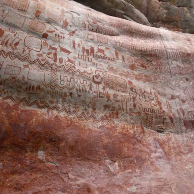 Cerro Azul's cave paintings reportedly date back to the Ice Age