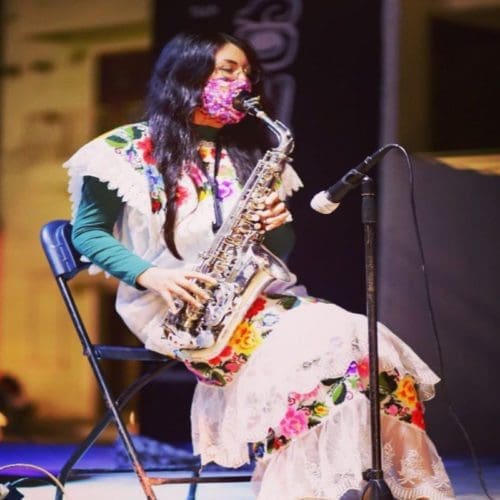 Saxophonist Elena Rios