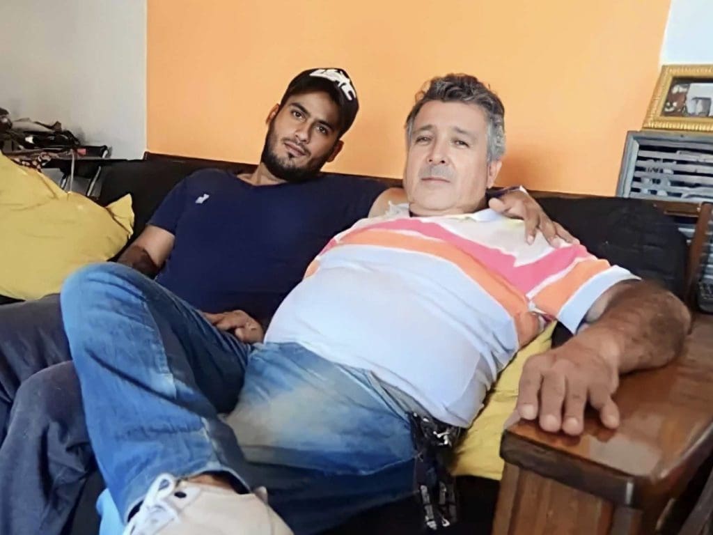 Marcelo Vera met Juan while driving his taxi. Juan was homeless at the time, sleeping in a bus terminal.