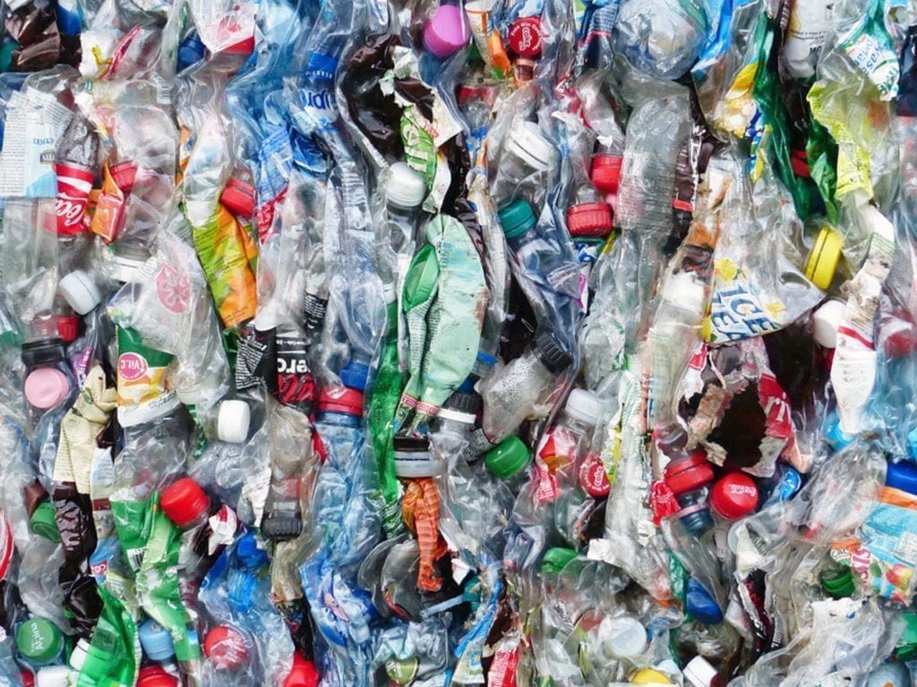 A sea of plastic bottles